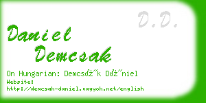 daniel demcsak business card